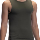 RED2064 SPORTSHIRT TANKTOP | OLIVE