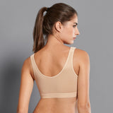 Anita FRONTLINE OPEN sports bra with front closure | Desert