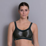 MOMENTUM, SPORTS BRA | BLACK