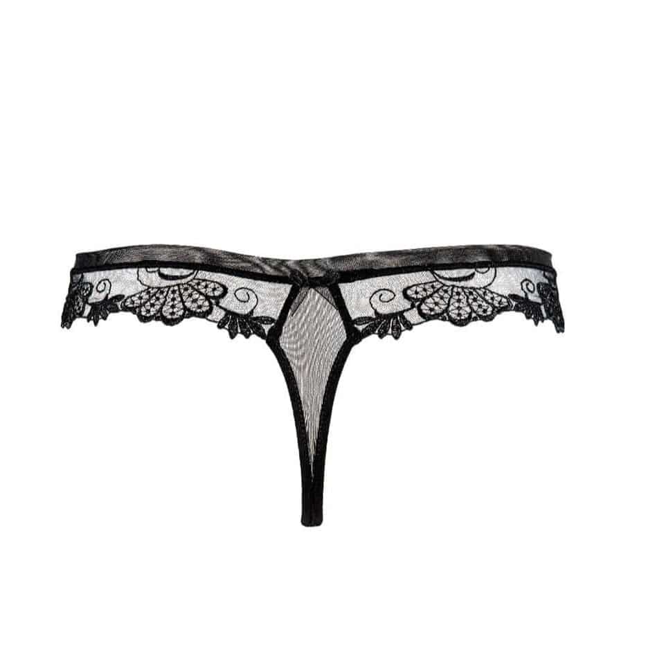 DRESSING FLORAL NOIR STRING