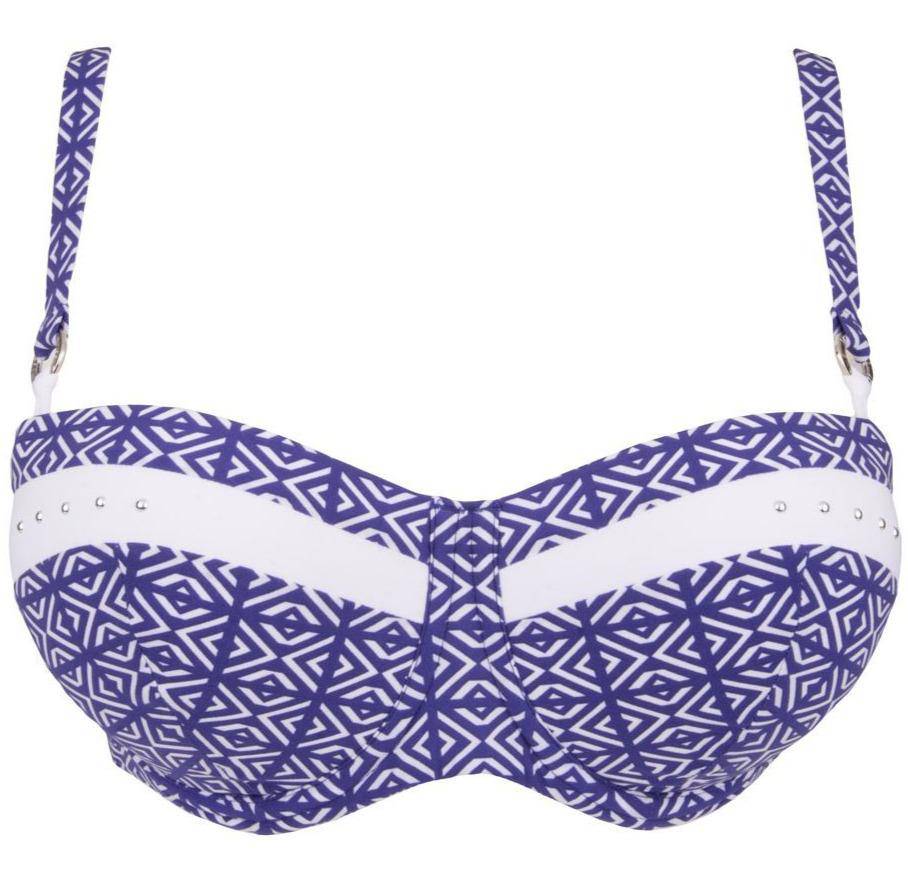 IMPRESSION GRAPHIC BANDEAU-BIKINI TIEFE CUPS