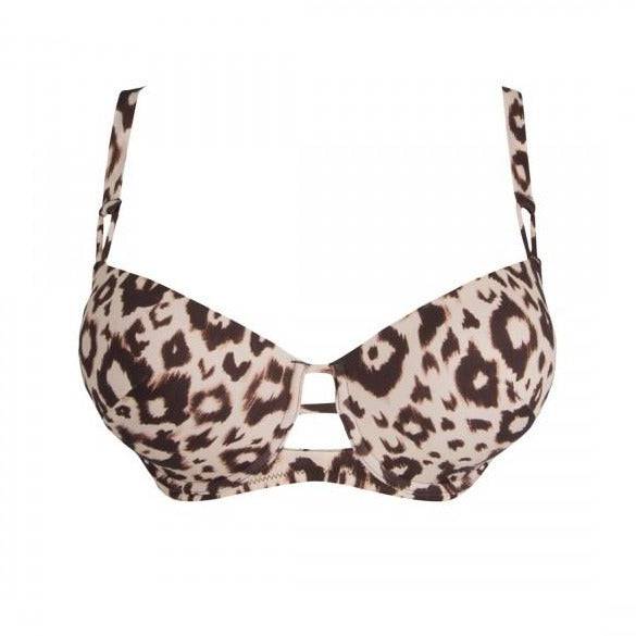 LA BAGHERA LEOPARD BIKINITOP MIT SCHALEN