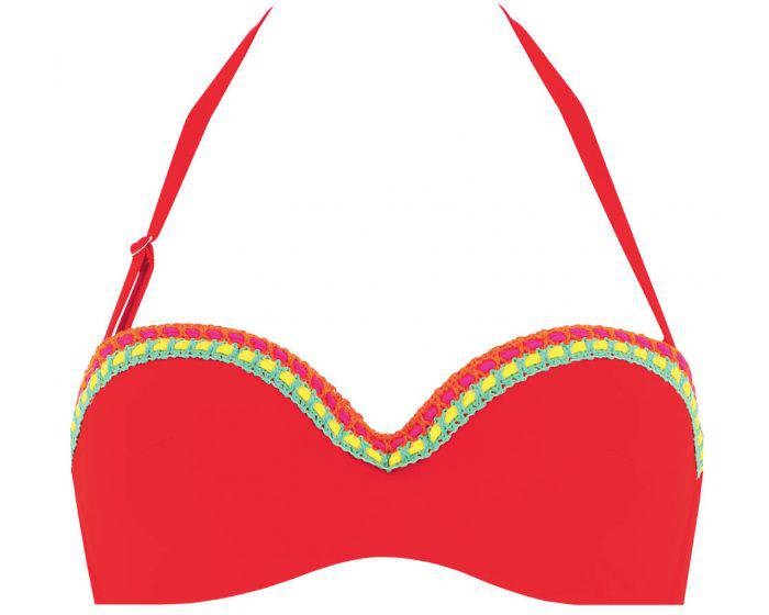 LA SANTA BANDEAU BIKINI-TOP