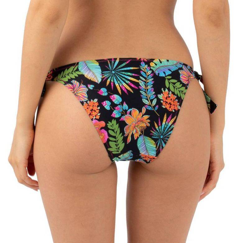 LA TROPICALE NOIR BIKINI SLIP MIT SCHNÜRUNG