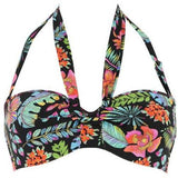 LA TROPICALE NOIR BANDEAU BIKINI-TOP MIT BÜGEL