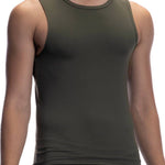 RED2064 SPORTSHIRT TANKTOP | OLIVE