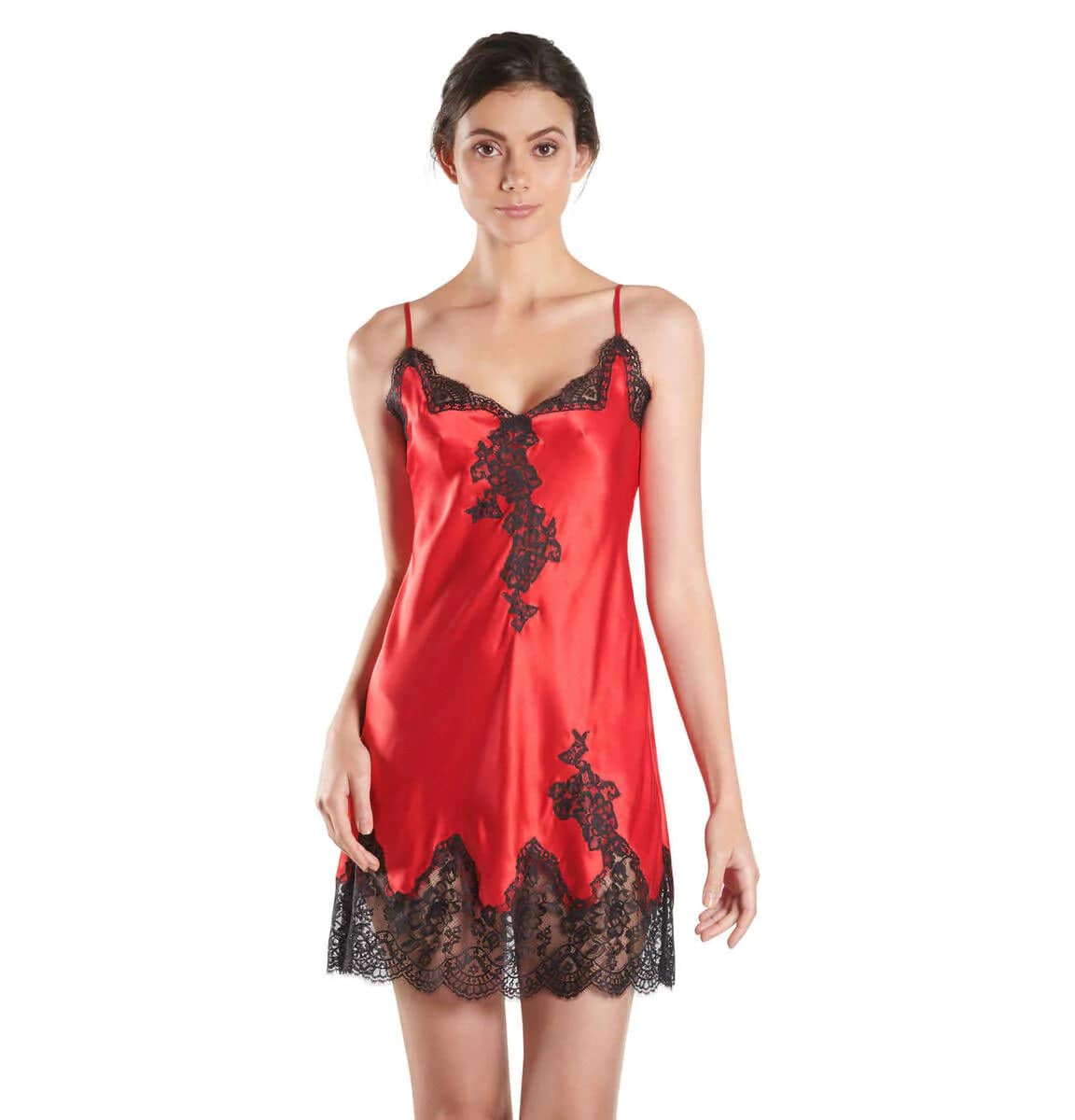 SOIE D'AMOUR SEIDEN NEGLIGEE | ROT