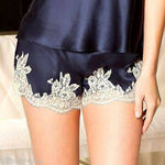 SPLENDEUR SOIE MARINE NIGHT-SHORT