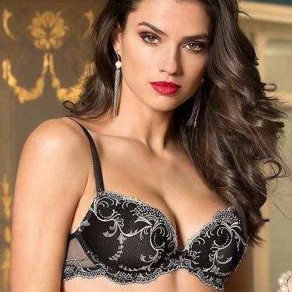 SPLENDEUR SOIE NOIR SEIDEN PUSH-UP BH